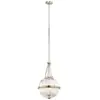 Steady Lighting Aster - Luminaire suspendu à 3 ampoules Globe, nickel poli, E14 - Elstead