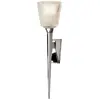 Elstead - Verity - Applique murale à 1 ampoule, abat-jour en verre chromé poli, G9