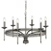 Crown - Lustre à 6 ampoules au fini fer, E14 - Elstead