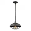 FEISS Lennex - Suspension à 1 ampoule en métal gris, E27 - Elstead
