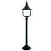 Shannon - Lampadaire extérieur à 1 ampoule en polycarbonate noir IP44, E27 - Elstead