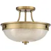 QUOIZEL Elstead - Mantle - Semi-encastré à 2 ampoules - Laiton vieilli, E27