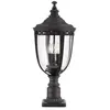 FEISS Elstead - English Bridle - Grand lampadaire extérieur à 3 ampoules noir IP44, E14