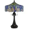 QUOIZEL Lampe à poser Cobalt de style Tiffany