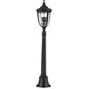 FEISS English Bridle - Borne d'extérieur à 3 ampoules moyenne noire IP44, E14 - Elstead