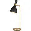 FEISS Lampe de table Joan 1 lumière - Noir minuit et laiton bruni