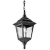 Kerry - Lanterne à chaîne de plafond extérieur à 1 ampoule noire IP44, E27 - Elstead