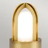 ELSTEAD Lampe sur pied extérieur Paignton Verre dépoli,Laiton Laiton Antique