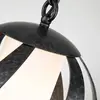 Elstead quoizel blacksmith plafonnier suspendu sphérique noir ancien, ip44