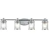 ELSTEAD Quintiesse Applique murale pour salle de bain Ashland Bay, à 4 lampes, chrome