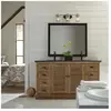 Kichler Applique murale en métal et verre clair grainé chrome poli