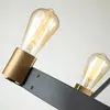 ELSTEAD Quintiesse Lustre Silas, noir, à quatre lampes, Ø 54,9 cm