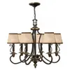 HINKLEY Elstead - Plymouth - Lustre à 6 bras multiples au fini bronze antique, E14