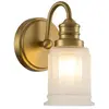 QUOIZEL Applique murale Swell IP44, à 1 lampe, laiton brossé