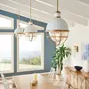 ELSTEAD Quintiesse Suspension Tollis, laiton/blanc, 1 lampe, Ø 40,8cm