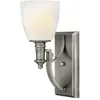 HINKLEY Elstead - Truman - Applique murale à 1 ampoule abat-jour en verre nickel antique, E27
