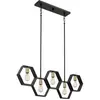 QUOIZEL Suspension Bismarck, linéaire, à 5 lampes