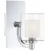 Elstead Lighting QUOIZEL Applique murale Kolt IP44 avec double abat-jour en verre, à 1 lampe