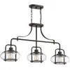 QUOIZEL Suspension Trilogy, bronze, 3 lampes