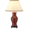 Oxblood Lampe de table avec abat-jour rond conique, Oxblood - Elstead