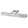 Elstead Applique murale Winchfield, largeur 70 cm, blanc marbré/nickelé