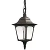 ELSTEAD Suspension extérieur Chapel Verre transparent,fonte d'aluminium Noir