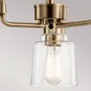 KICHLER Suspension Aivian à 3 lampes, laiton vieilli