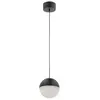 ELSTEAD Quintiesse Suspension LED Moonlit, noir, aluminium, Ø 20 cm, sphère