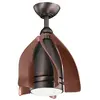 KICHLER Ventilateur plafond LED Terna bronze huilé/brossé