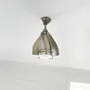 KICHLER Ventilateur de plafond LED Terna nickel/crème