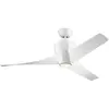KICHLER Ventilateur de plafond LED Phree 56, à trois pales, blanc