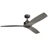 KICHLER Ventilateur de plafond Ried, à trois pales, couleur fer