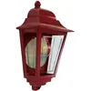 Elstead deco lane lanterne murale demi-extérieure 1 lumière rouge ip44