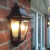 Elstead deco lane lanterne murale demi-extérieure 1 lumière noire ip44