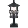 Elstead Lampe pour socle Hereford, noir, aluminium, verre, hauteur 34 cm