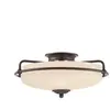 Elstead quoizel griffin plafonnier semi-encastré bowl bronze palladien