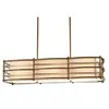 Moxie - Lustre à 3 ampoules à suspension Bar Island, bronze clair, beige, E27 - Elstead