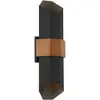 QUOIZEL Applique murale LED d'extérieur Chasm L, noir, up/down