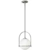 Elstead hinkley somerset globe suspension plafonnier nickel brossé
