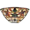 QUOIZEL Elstead - Kami - Lampadaires Tiffany à 2 Lumières Vintage Bronze, E14