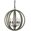 FEISS Suspension Allier à quatre lampes en bois 52,1 cm