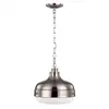 FEISS Elstead cadence - luminaire suspendu à 2 ampoules à dôme, nickel poli, acier brossé, e27