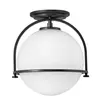 Elstead Lighting Somerset Plafonnier, E27, QN-SOMERSET-F-O-BK,