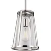 FEISS Harrow - Petit plafonnier à 1 ampoule, nickel poli, E27 - Elstead