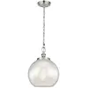 Tabby - Suspension de plafond à 1 ampoule en acier brossé, E27 - Elstead