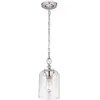 FEISS Hounslow - Mini suspension à 1 ampoule au plafond, nickel poli, E27 - Elstead