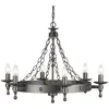 Warwick - Lustre à 6 ampoules au fini noir graphite, E14 - Elstead