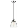 FEISS Baskin - Luminaire suspendu à 1 ampoule en forme de dôme, nickel poli, E27 - Elstead
