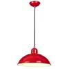 Franklin - Suspension de plafond à 1 ampoule Dome Rouge, E27 - Elstead