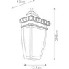 KICHLER Applique d’extérieur Venetian Rain élégante
